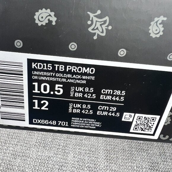 Nike KD 15 Kevin Durant Team Basketball Shoes DX6648 701 University Gold Sz 10.5 - Picture 11 of 11